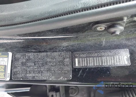 2015 Kia Forte Lx из США, поврежденный, VIN KNAFK4A68F5390871